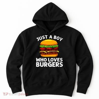 Cool Burger Art For Boy Hamburger Cheeseburger Lover Hoodie
