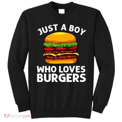 Cool Burger Art For Boy Hamburger Cheeseburger Lover Sweatshirt