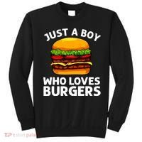 Cool Burger Art For Boy Hamburger Cheeseburger Lover Sweatshirt thumb 0