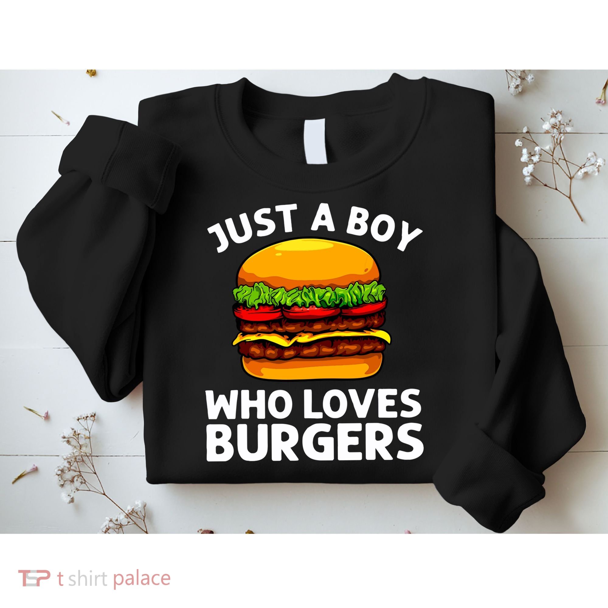 Cool Burger Art For Boy Hamburger Cheeseburger Lover Sweatshirt