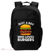 Cool Burger Art For Boy Hamburger Cheeseburger Lover Backpack thumb 0