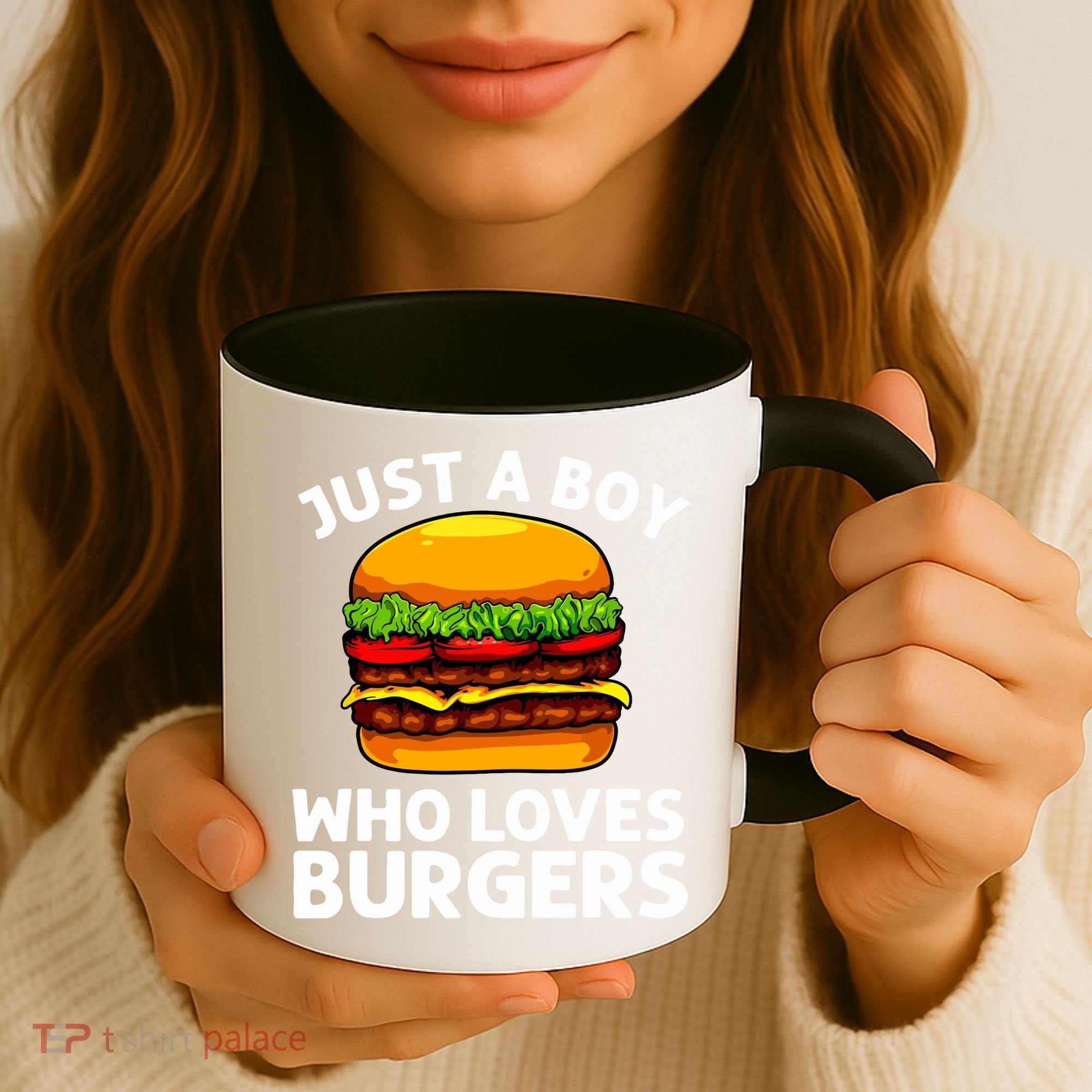 Cool Burger Art For Boy Hamburger Cheeseburger Lover Coffee Mug