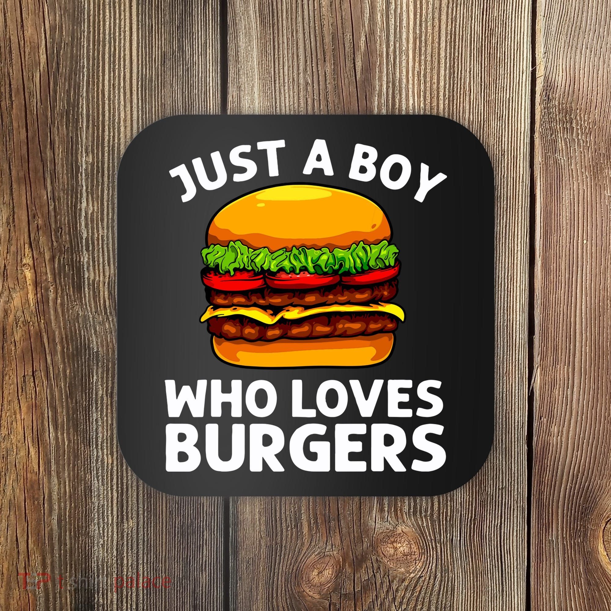 Cool Burger Art For Boy Hamburger Cheeseburger Lover Coaster
