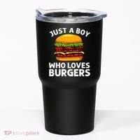 Cool Burger Art For Boy Hamburger Cheeseburger Lover Tumbler thumb 0