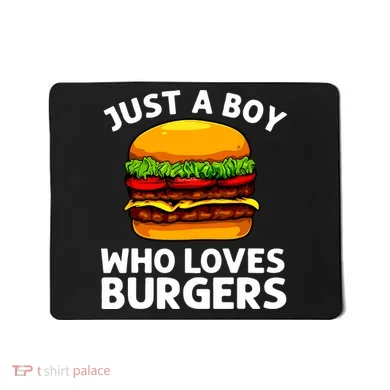 Cool Burger Art For Boy Hamburger Cheeseburger Lover Mousepad