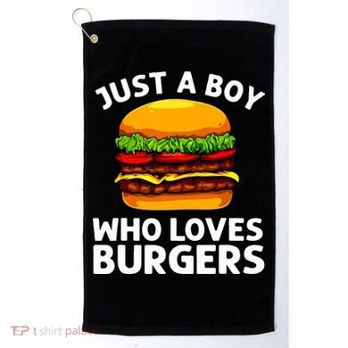 Cool Burger Art For Boy Hamburger Cheeseburger Lover Golf Towel