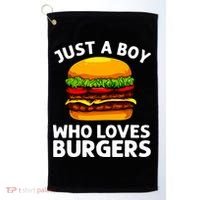 Cool Burger Art For Boy Hamburger Cheeseburger Lover Golf Towel thumb 0