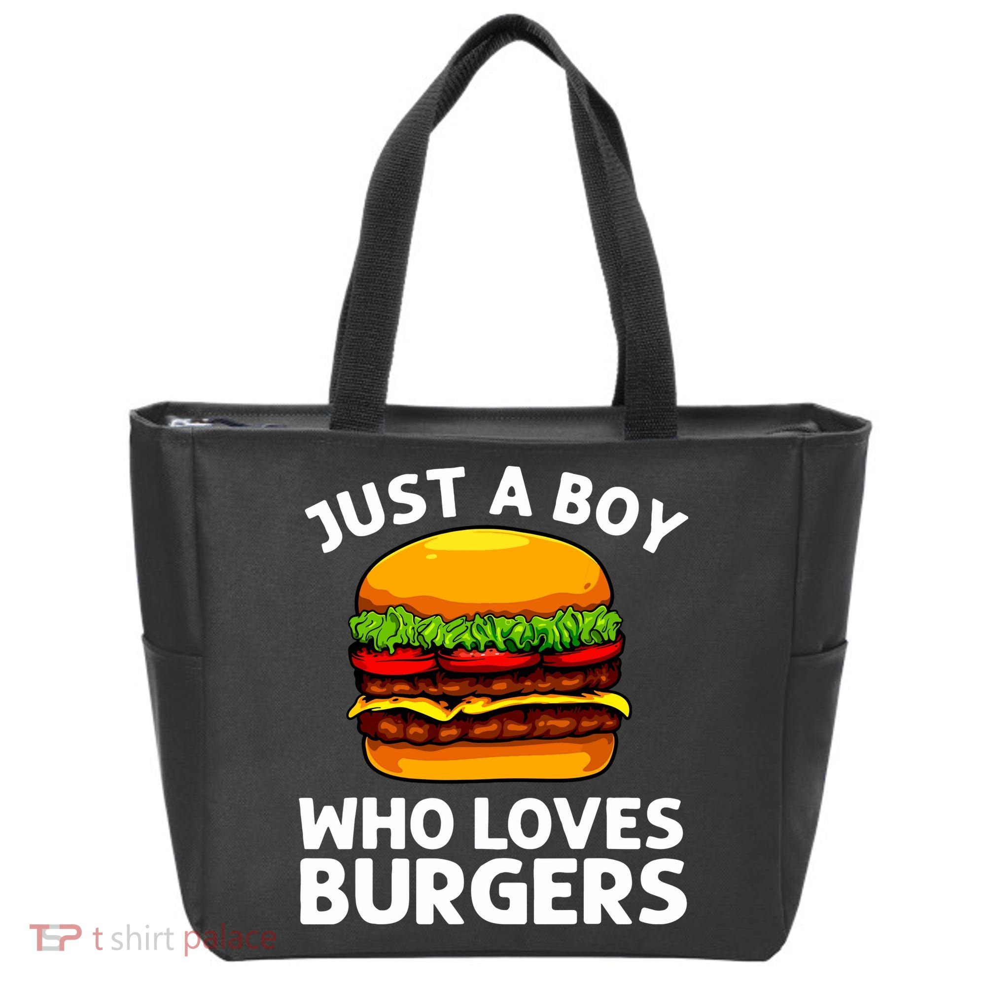 Cool Burger Art For Boy Hamburger Cheeseburger Lover Tote Bag