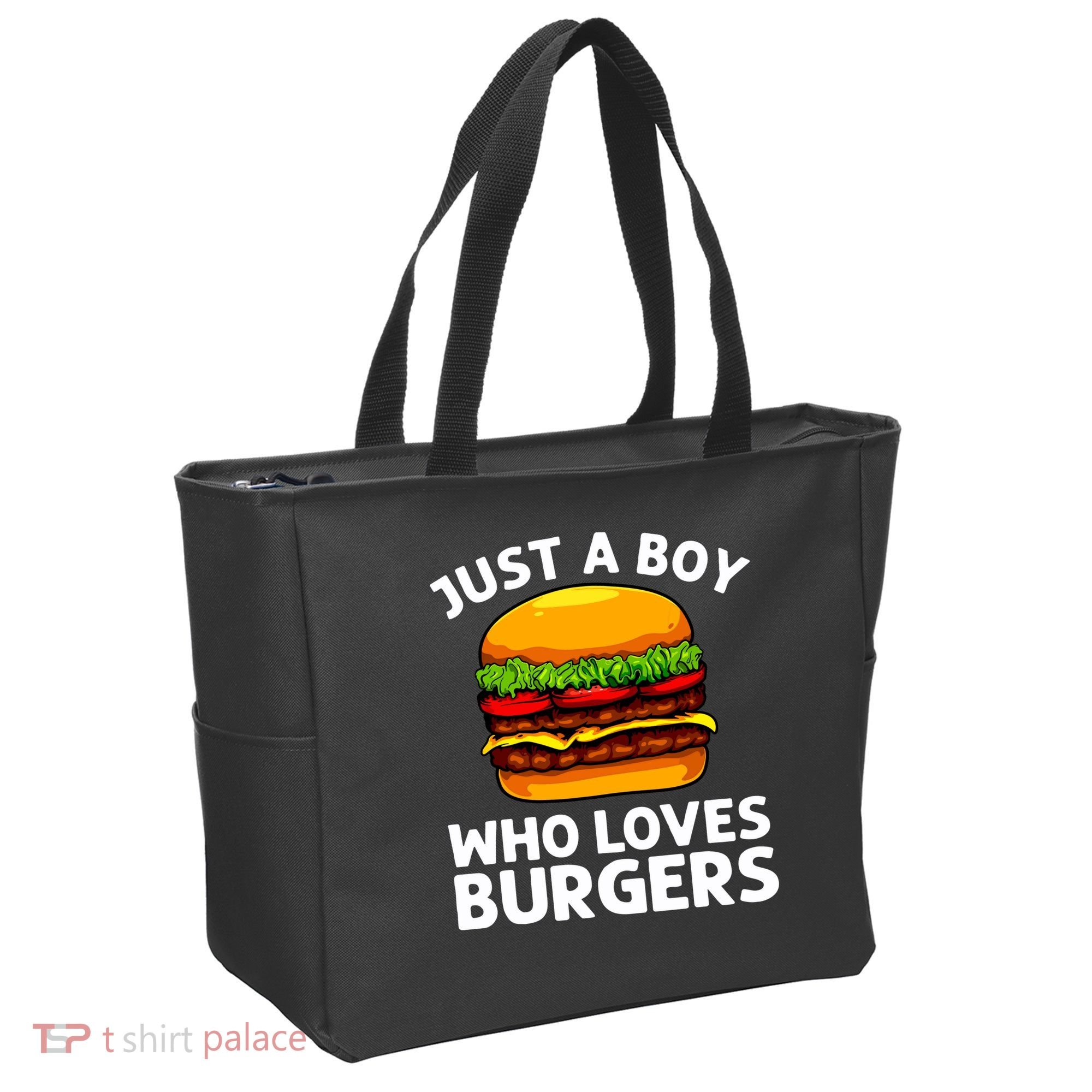 Cool Burger Art For Boy Hamburger Cheeseburger Lover Tote Bag