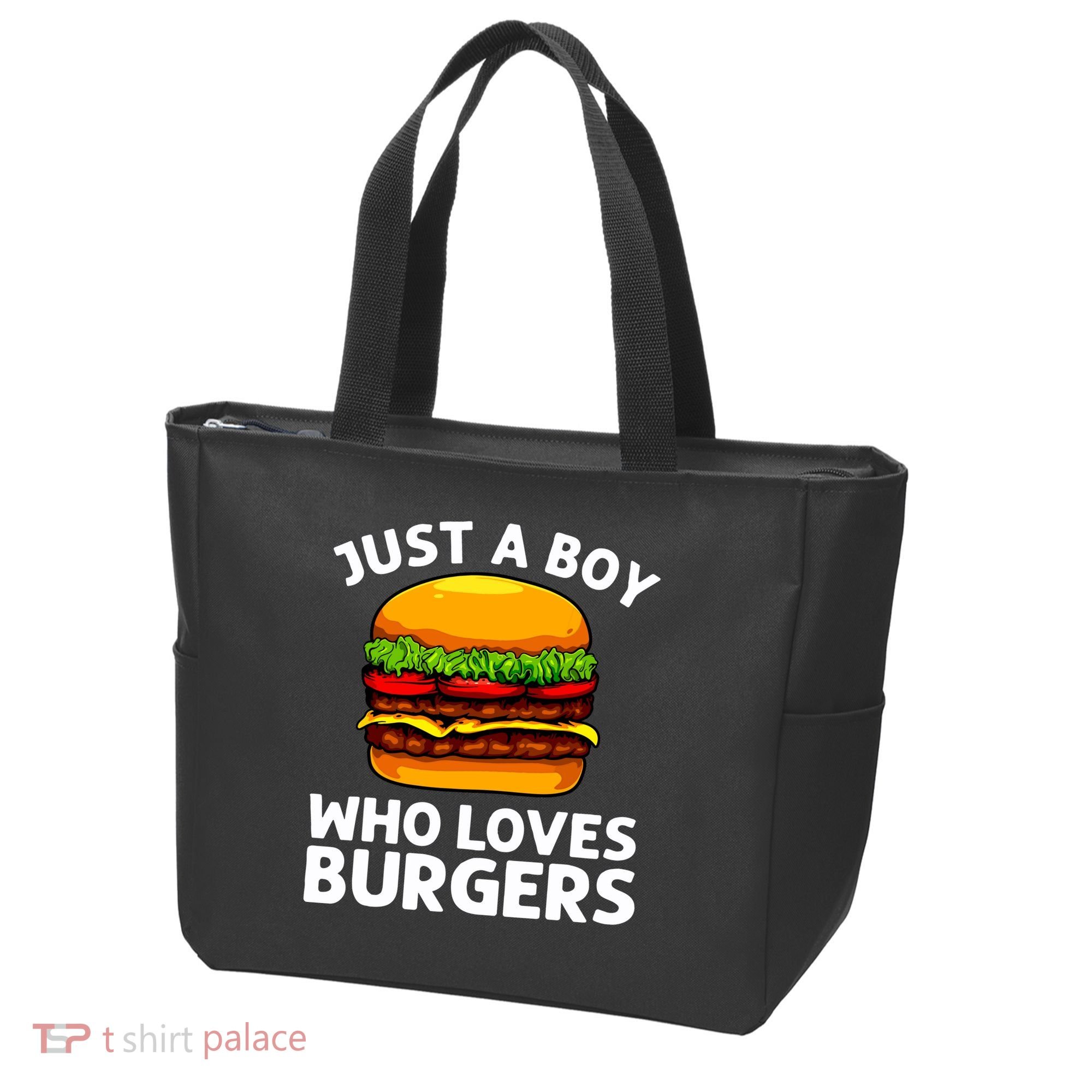 Cool Burger Art For Boy Hamburger Cheeseburger Lover Tote Bag