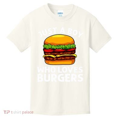 Cool Burger Art For Boy Hamburger Cheeseburger Lover Kids T-Shirt