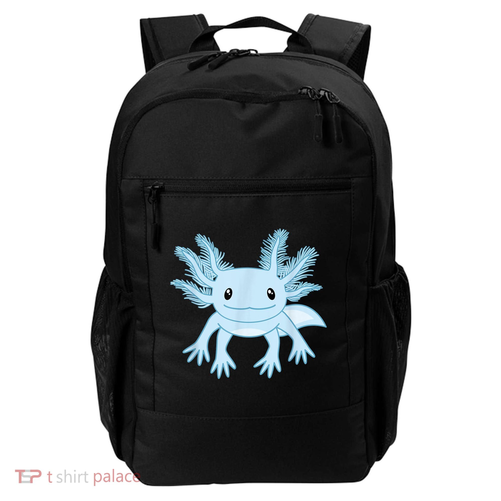 Cute Blue Axolotl Kawaii Aesthetic Axolotls Backpack