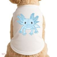 Cute Blue Axolotl Kawaii Aesthetic Axolotls Doggie Tank thumb 0