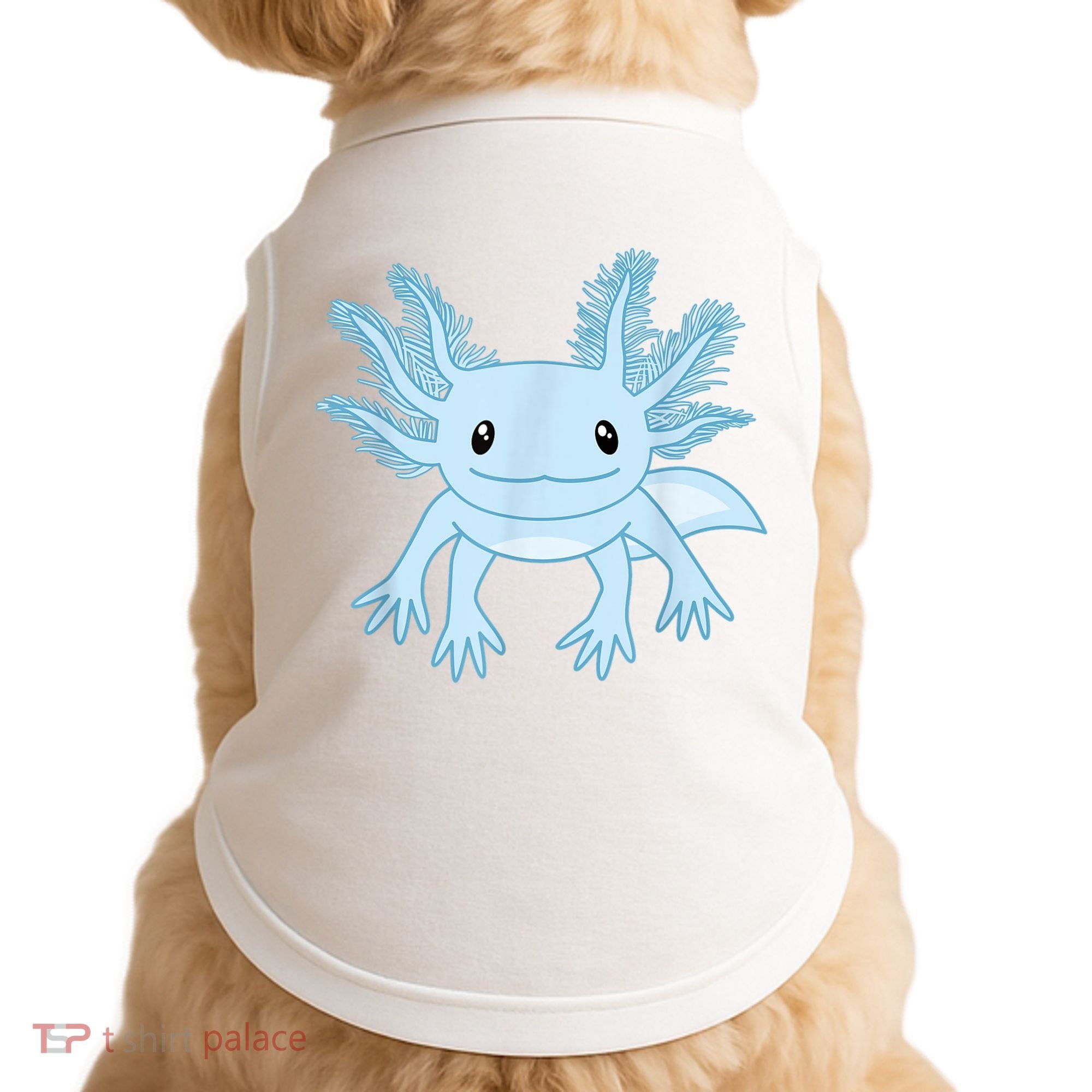 Cute Blue Axolotl Kawaii Aesthetic Axolotls Doggie Tank