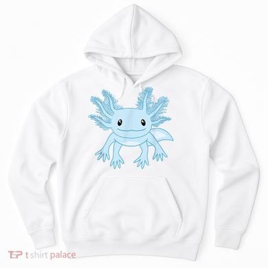 Cute Blue Axolotl Kawaii Aesthetic Axolotls Hoodie