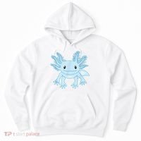 Cute Blue Axolotl Kawaii Aesthetic Axolotls Hoodie thumb 0