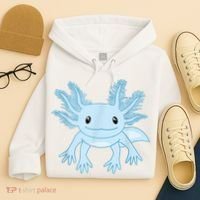 Cute Blue Axolotl Kawaii Aesthetic Axolotls Hoodie thumb 4