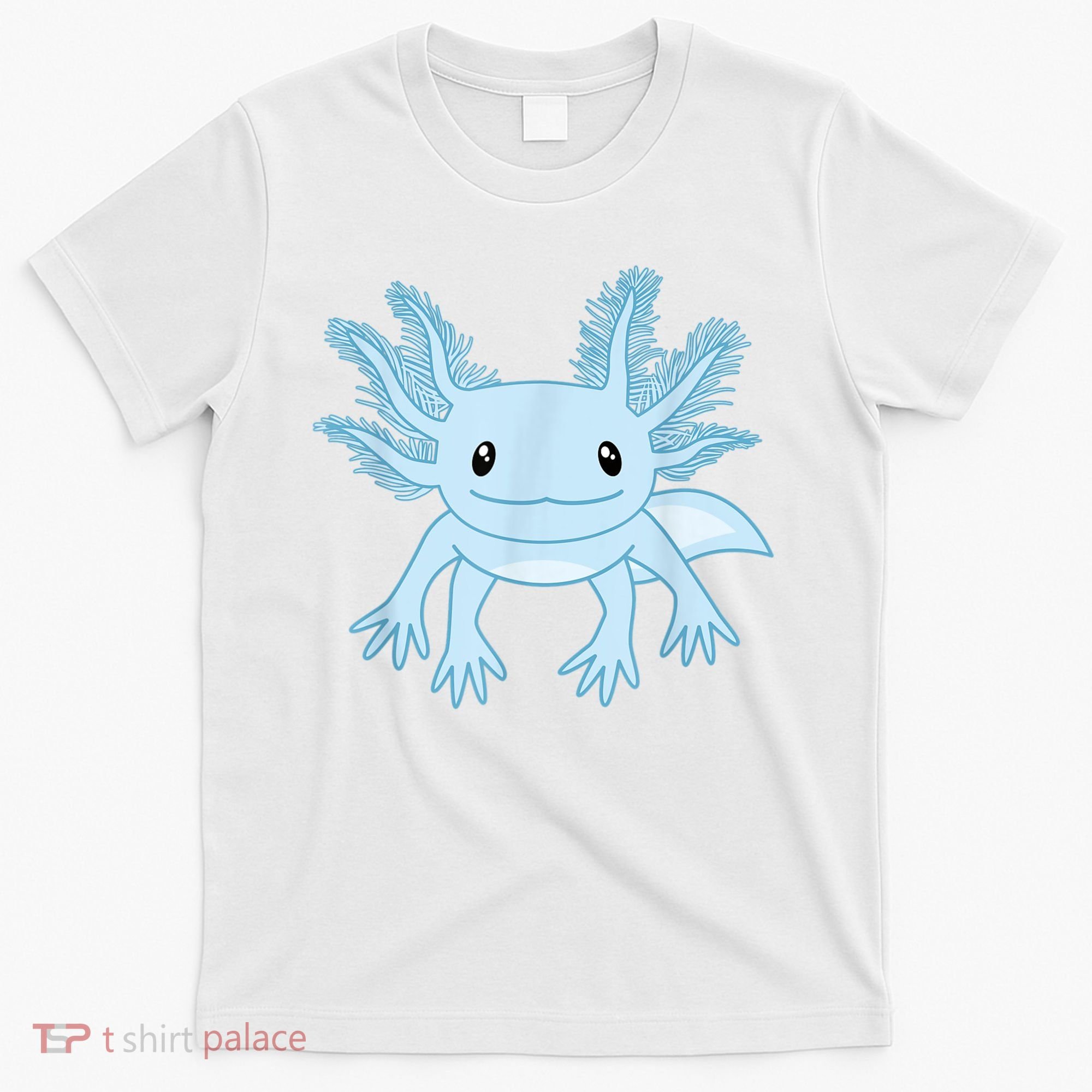 Cute Blue Axolotl Kawaii Aesthetic Axolotls T-Shirt