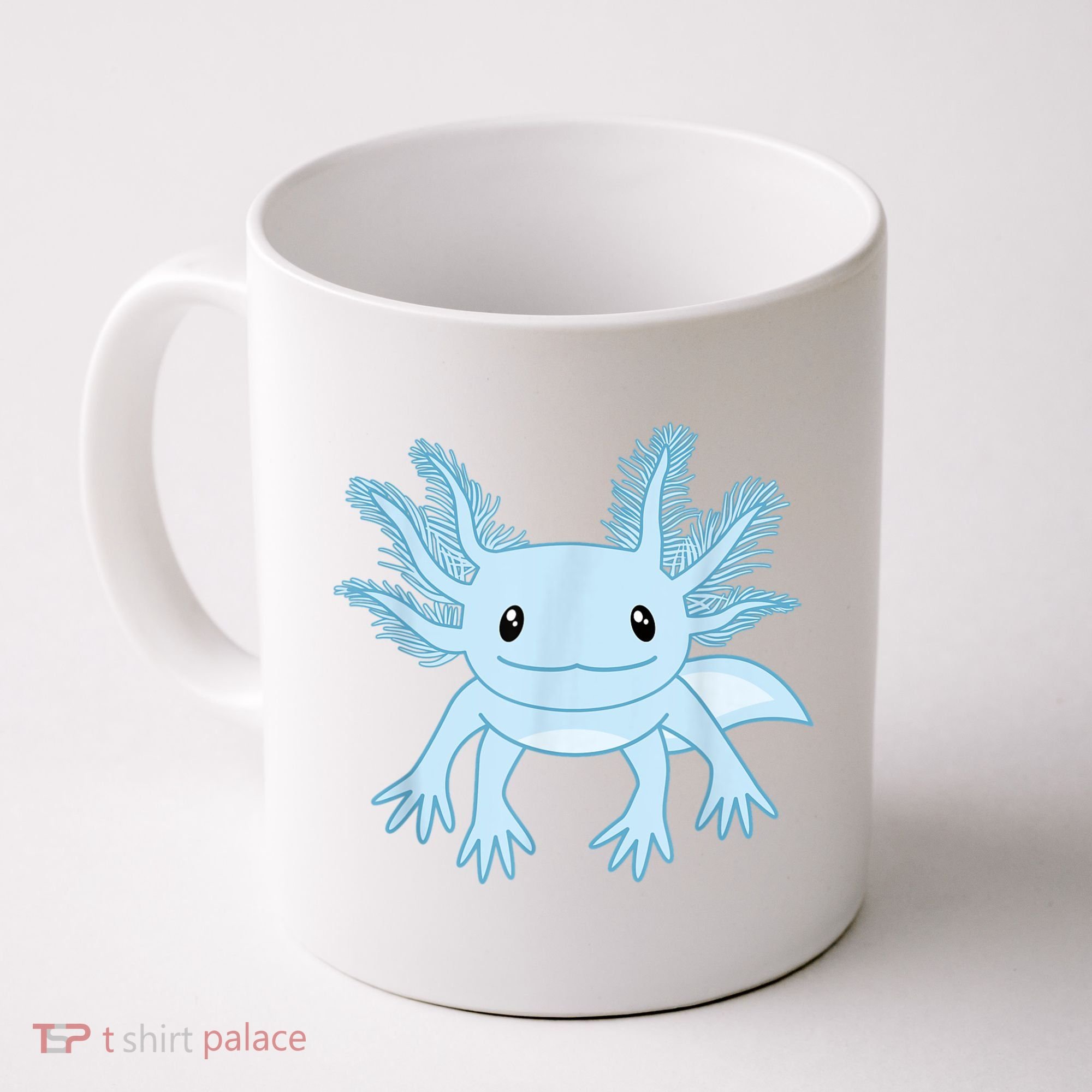 Cute Blue Axolotl Kawaii Aesthetic Axolotls Coffee Mug