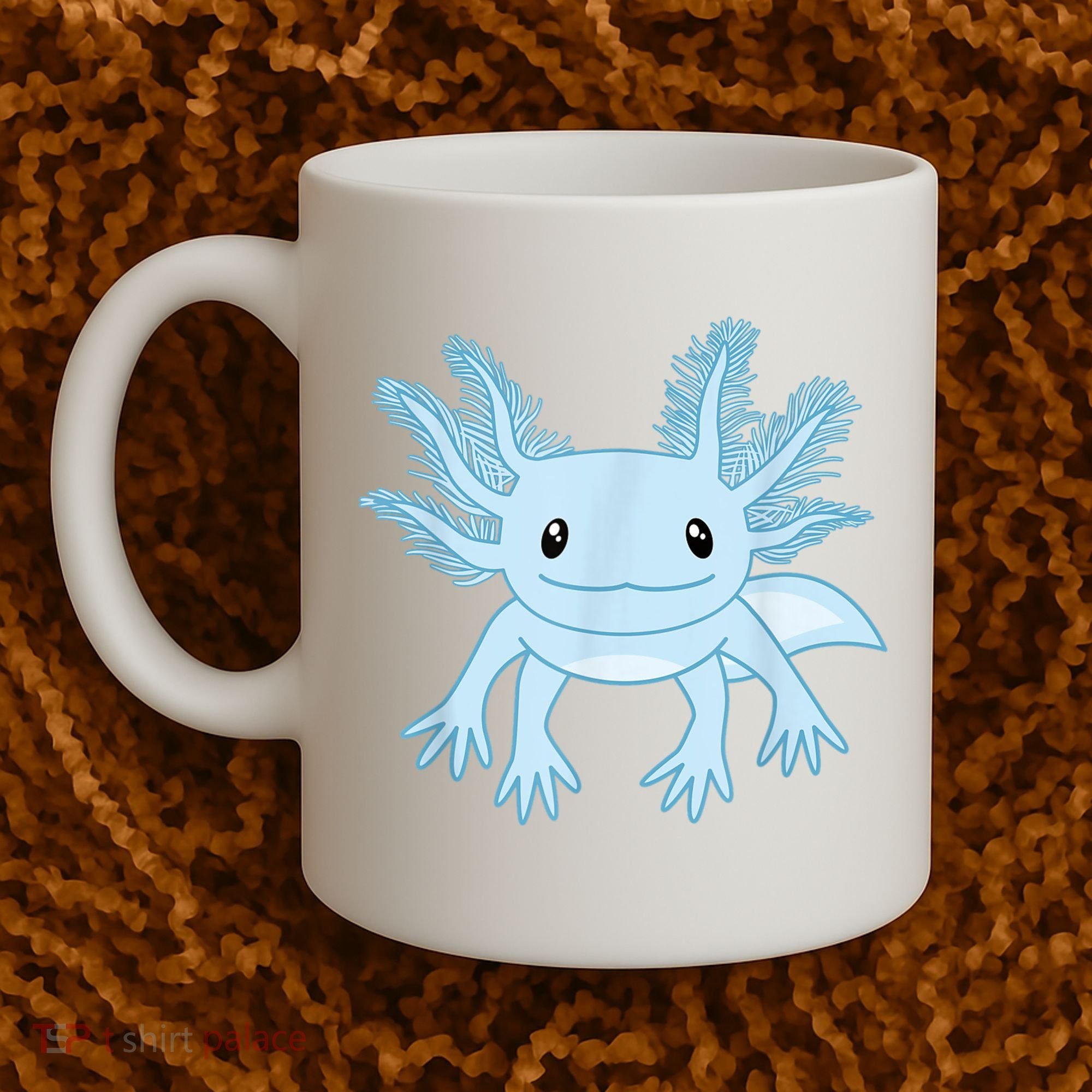 Cute Blue Axolotl Kawaii Aesthetic Axolotls Coffee Mug