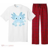 Cute Blue Axolotl Kawaii Aesthetic Axolotls Pajama Set thumb 0