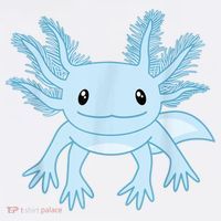 Cute Blue Axolotl Kawaii Aesthetic Axolotls Women's Hoodie thumb 2