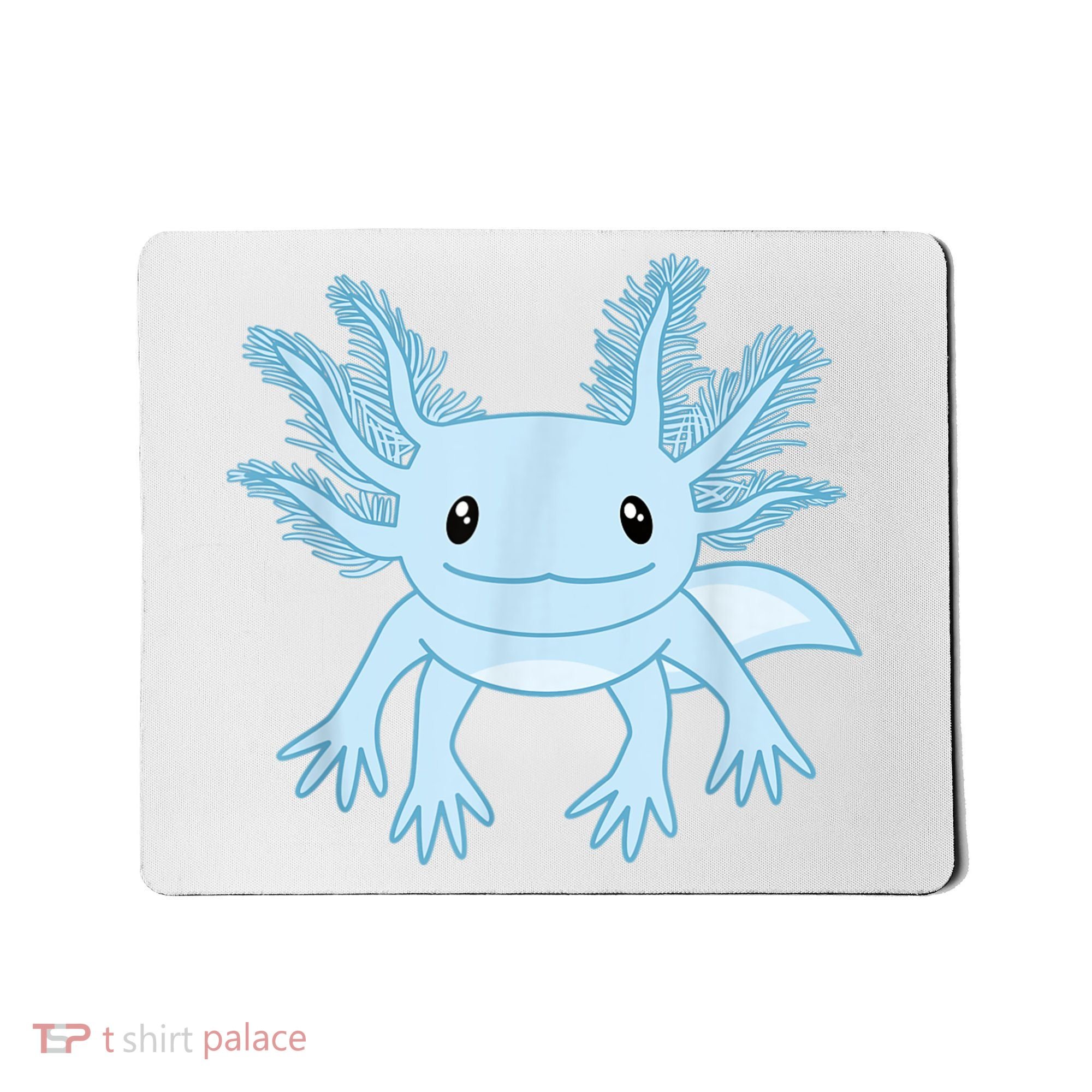 Cute Blue Axolotl Kawaii Aesthetic Axolotls Mousepad