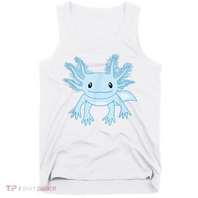 Cute Blue Axolotl Kawaii Aesthetic Axolotls Tank Top
