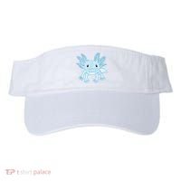 Cute Blue Axolotl Kawaii Aesthetic Axolotls Visor thumb 0