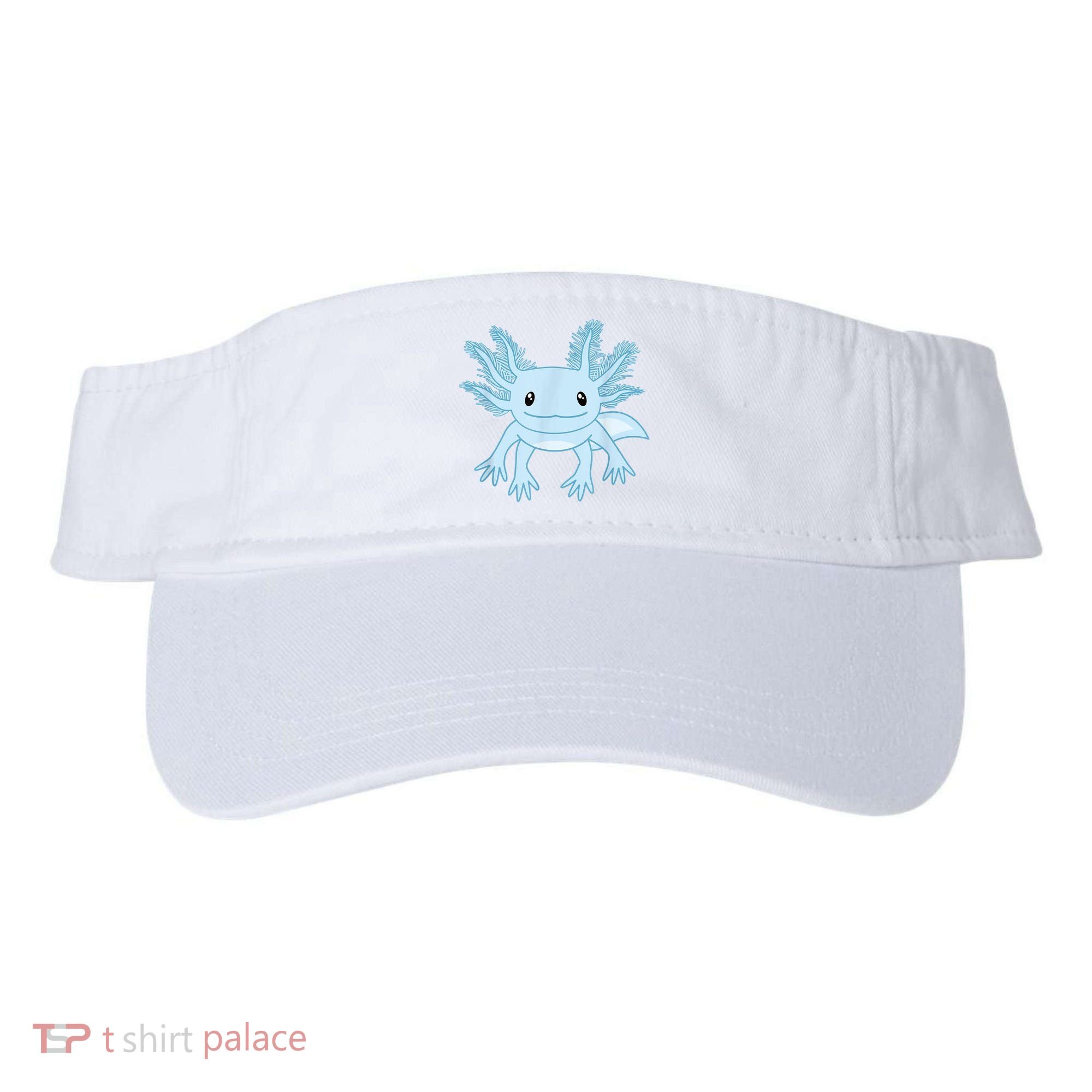Cute Blue Axolotl Kawaii Aesthetic Axolotls Visor