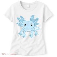Cute Blue Axolotl Kawaii Aesthetic Axolotls Women's T-Shirt thumb 0