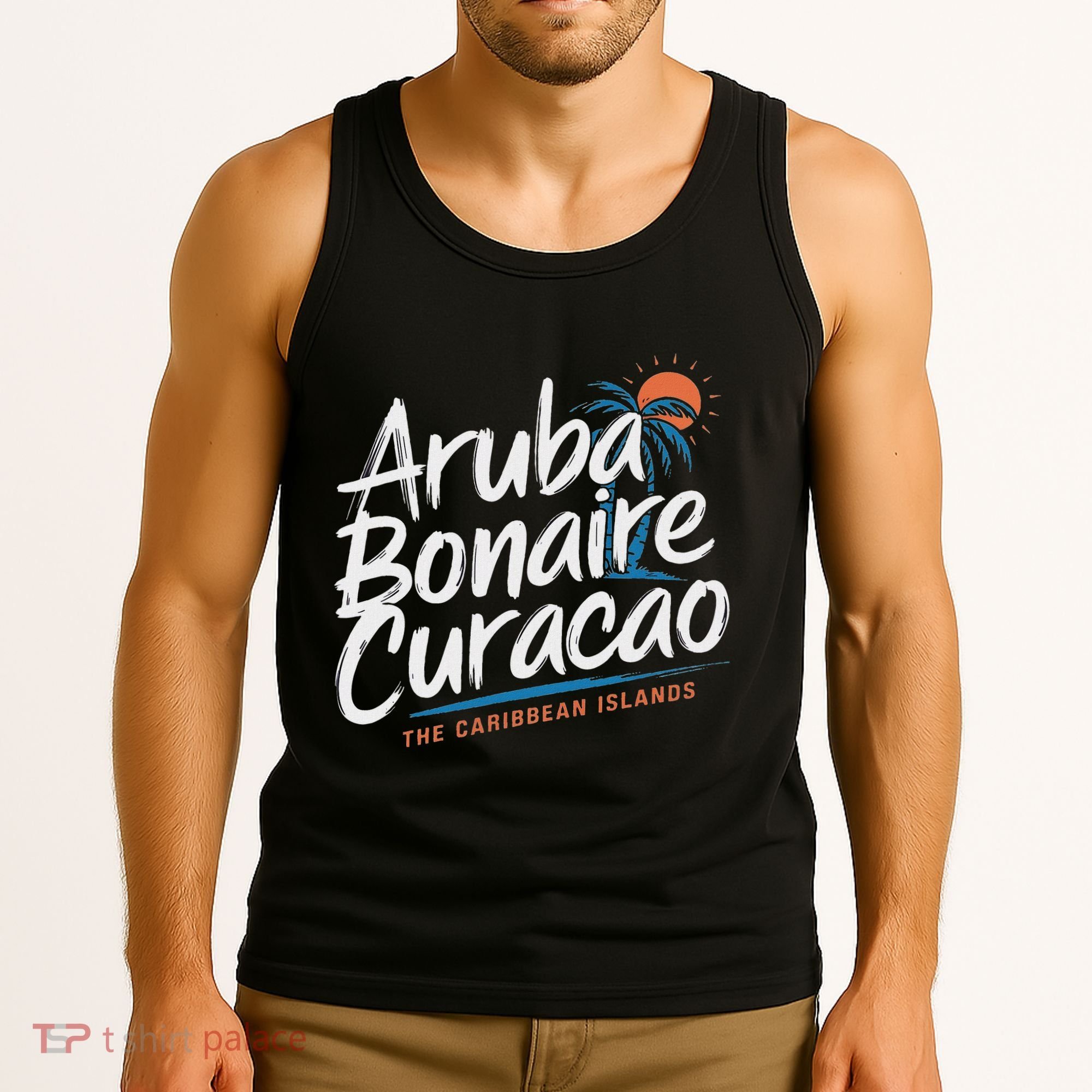CuraçAo Bonaire Aruba The Caribbean Islands Abc Vacation Tank Top