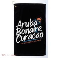 CuraçAo Bonaire Aruba The Caribbean Islands Abc Vacation Golf Towel thumb 0