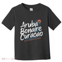 CuraçAo Bonaire Aruba The Caribbean Islands Abc Vacation Toddler T-Shirt thumb 0