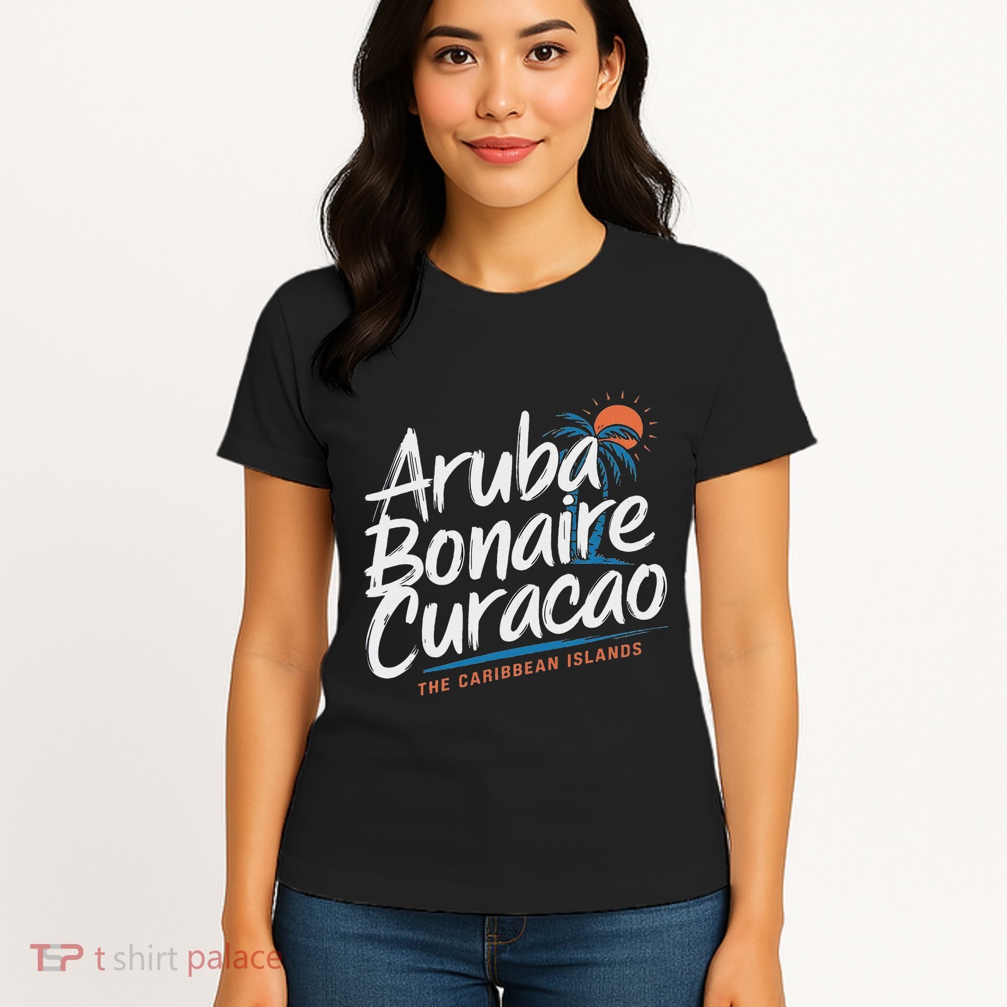 CuraçAo Bonaire Aruba The Caribbean Islands Abc Vacation Women's T-Shirt