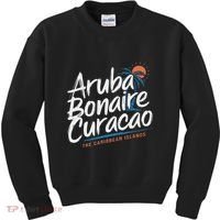 CuraçAo Bonaire Aruba The Caribbean Islands Abc Vacation Kids Sweatshirt thumb 0