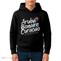 CuraçAo Bonaire Aruba The Caribbean Islands Abc Vacation Kids Hoodie thumb 4