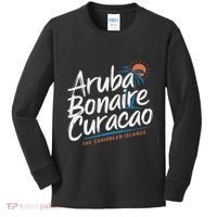 CuraçAo Bonaire Aruba The Caribbean Islands Abc Vacation Kids Long Sleeve Shirt thumb 0