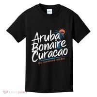 CuraçAo Bonaire Aruba The Caribbean Islands Abc Vacation Kids T-Shirt thumb 0