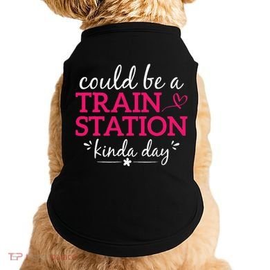 Could Be A Train Station Kinda Day Doggie Tank