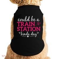 Could Be A Train Station Kinda Day Doggie Tank thumb 0