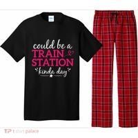 Could Be A Train Station Kinda Day Pajama Set thumb 0