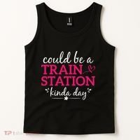 Could Be A Train Station Kinda Day Tank Top thumb 2