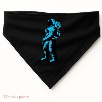 Cool Blue Astronaut USA-Made Doggie Bandana