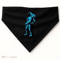 Cool Blue Astronaut USA-Made Doggie Bandana thumb 0