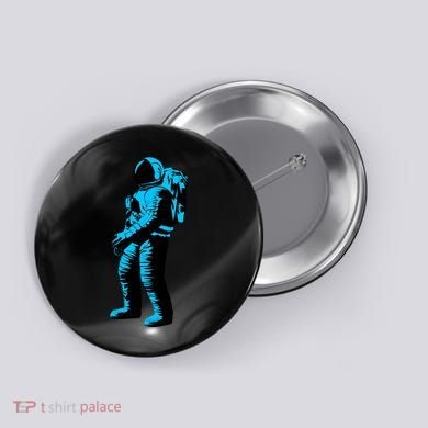 Cool Blue Astronaut Button