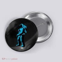 Cool Blue Astronaut Button thumb 0