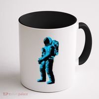 Cool Blue Astronaut Coffee Mug thumb 1