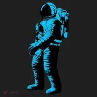 Cool Blue Astronaut Tumbler thumb 3