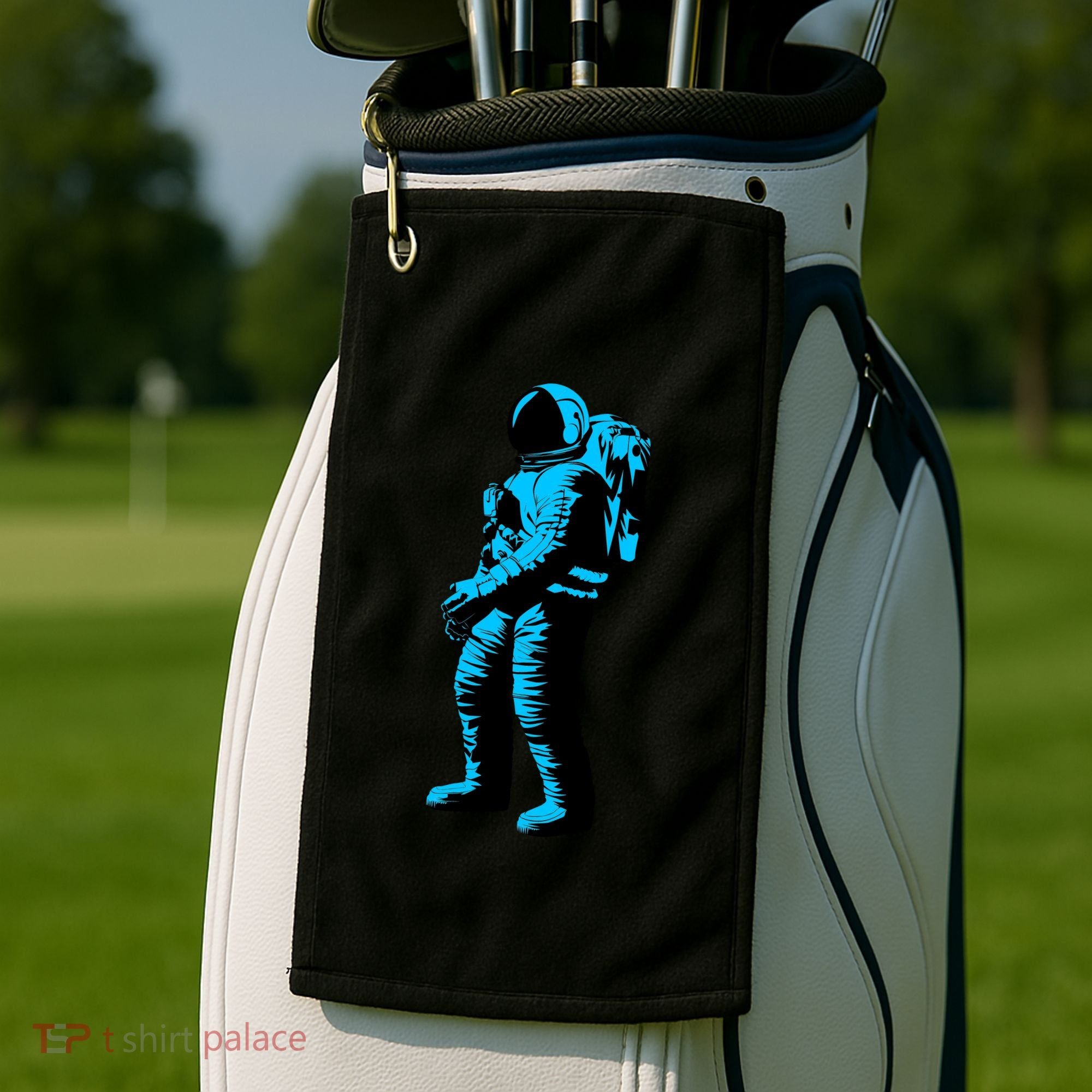 Cool Blue Astronaut Golf Towel